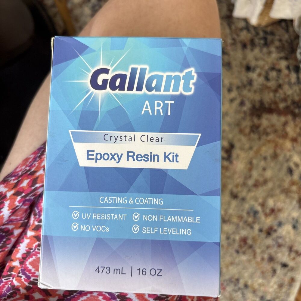 NEW Gallant Art Crystal CLear Casting and Coating Epoxy Resin Kit- 16 oz